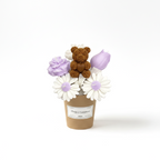 Bouquet Floral de Velas - Oso